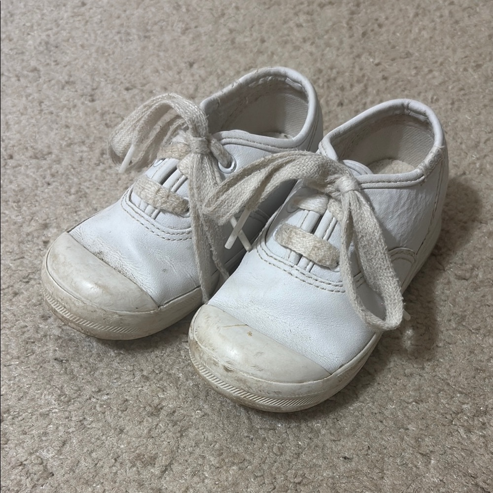 Keds White Leather Sneakers Classic Design